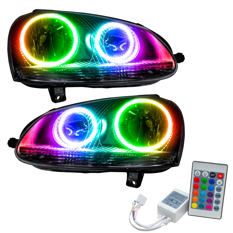 Oracle 06-10 Volkswagen Jetta SMD HL - Chrome - ColorSHIFT w/ Simple Controller