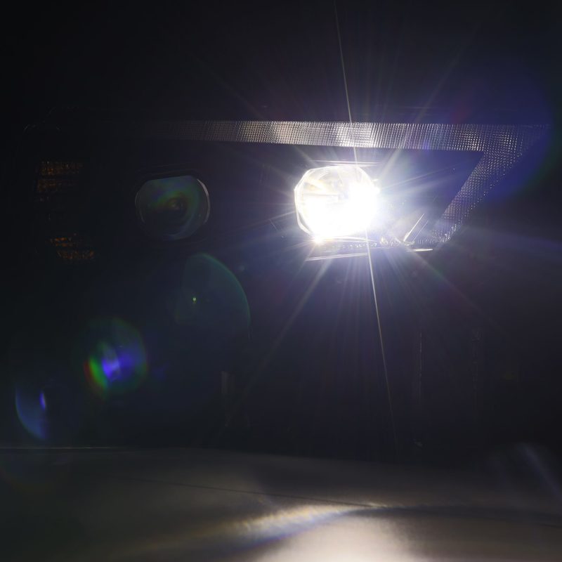 AlphaRex 14-20 Toyota 4Runner LUXX LED Proj Headlights Black w/Activ Light/Seq Signal/DRL