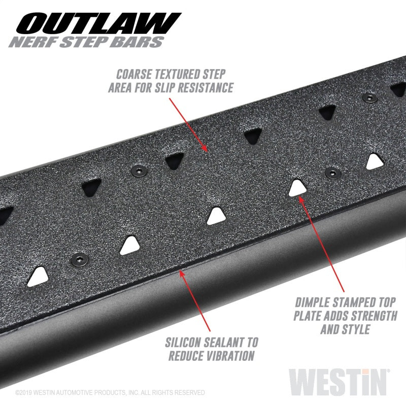 Westin 14-18 Chevrolet/GMC Silverado/Sierra 1500 CrewCab 15-19 2500/3500CrewCab Outlaw Nerf Step Bar