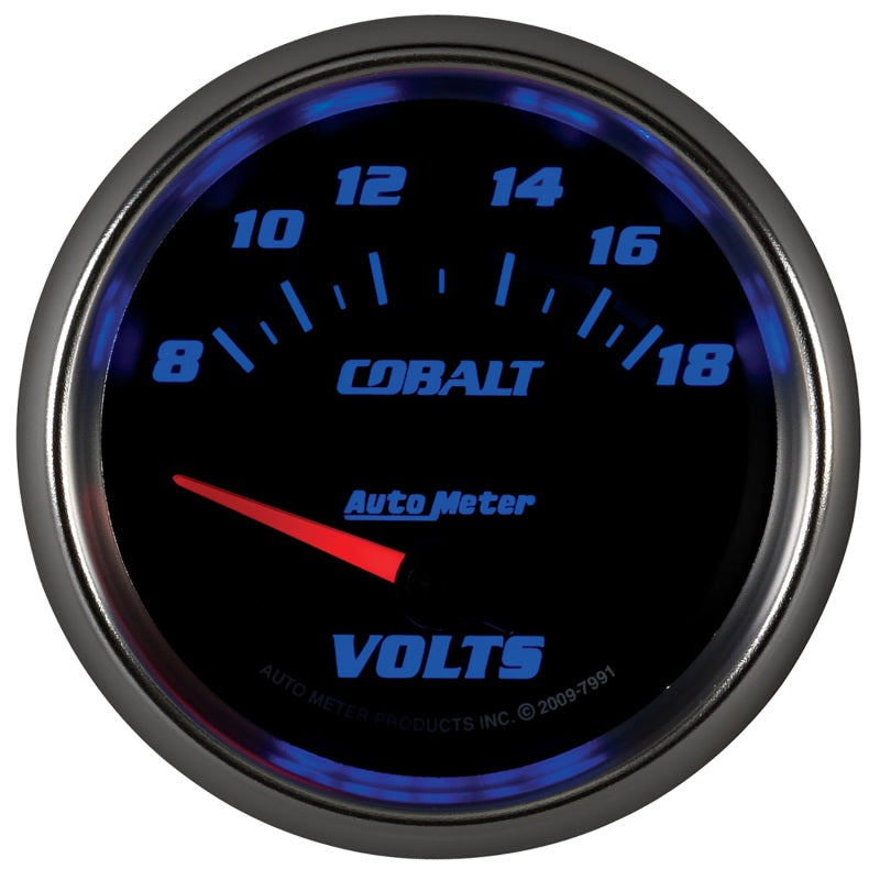AutoMeter Gauge Voltmeter 2-5/8in. 18V Electric Cobalt