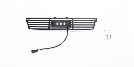 Putco 15-19 GMC Sierra HD Black Bar Design Bumper Grille Insert w/ Flush 6in Luminix Light Bar