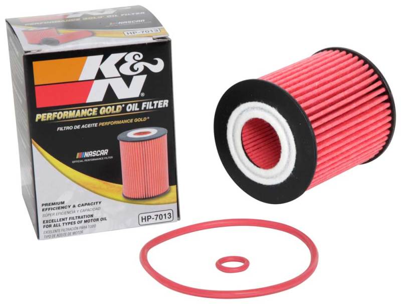 K&N 07-09 Mazdaspeed3 Performance Gold Oil Filter (OEM style cartridge filter)