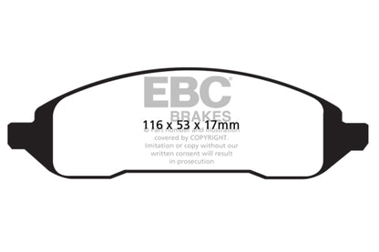 EBC 04-07 Ford Freestar 3.9 Greenstuff Rear Brake Pads