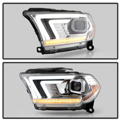 Spyder Dodge Durango 11-13 Halogen Model Only Projector Headlights - Chrome PRO-YD-DDU11SI-C