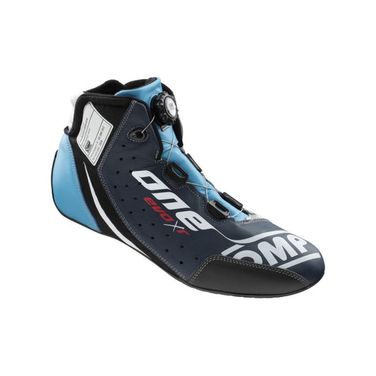 OMP One Evo X R Shoes Blue/Silver/Cyan - Size 41 (Fia 8856-2018)