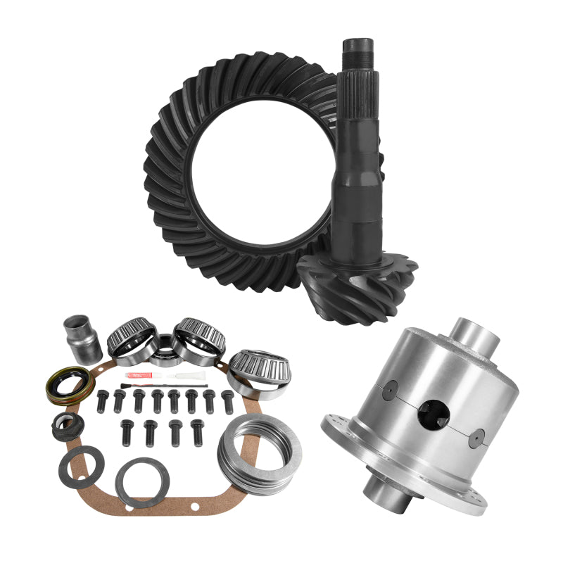 Yukon 10.5in Ford 4.56 Rear Ring & Pinion Install Kit 35 Spline Positraction