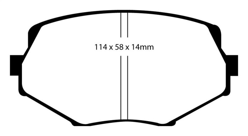 EBC 94-01 Mazda Miata MX5 1.8 Redstuff Front Brake Pads