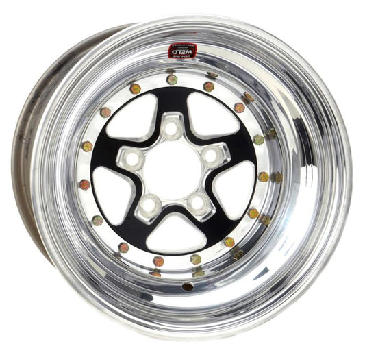 Weld Alumastar 2.0 15x8 / 5x4.5 BP / 4in BS Black Wheel - Non-Beadlock