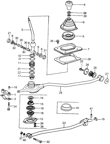 Honda - B/D-Series 5 Speed Shift Linkage Spring Clip