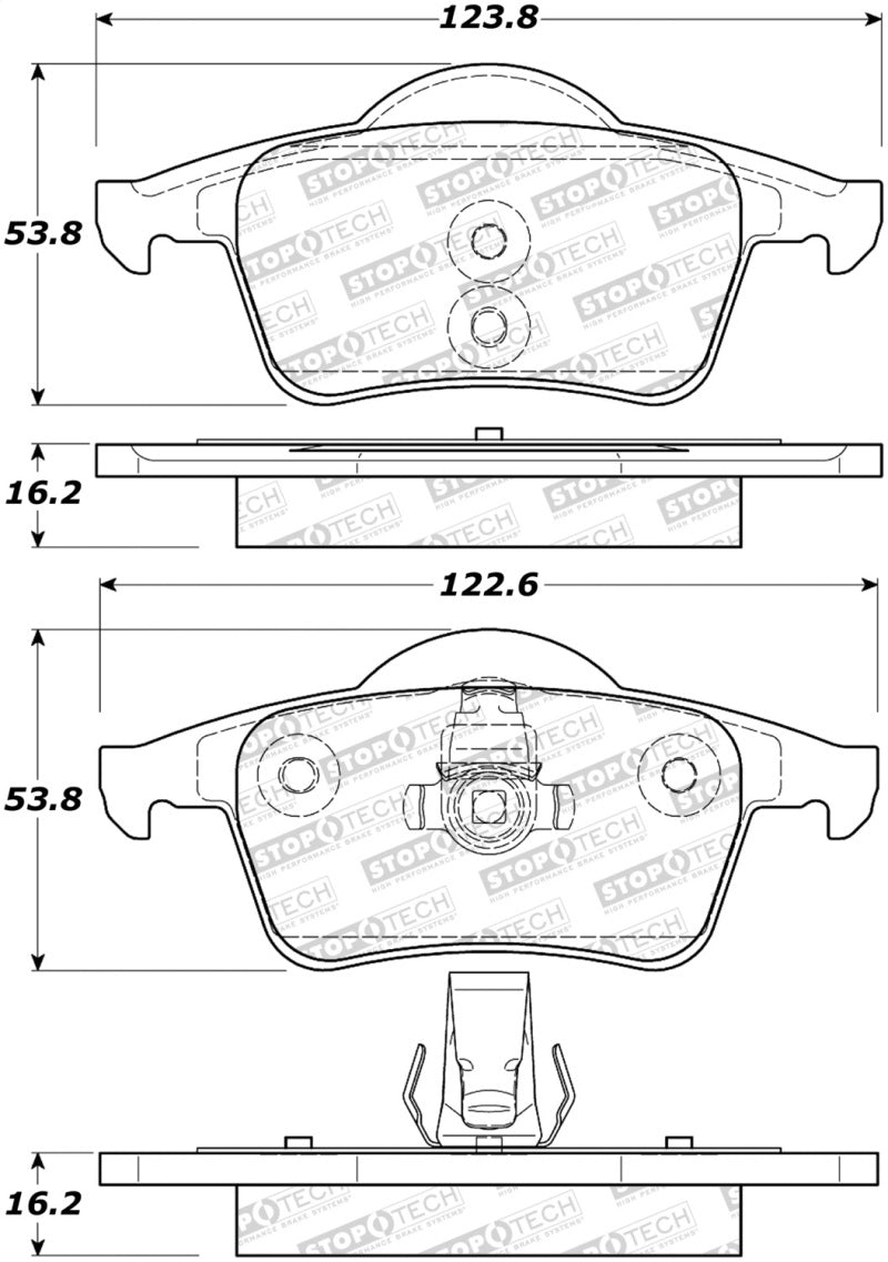 StopTech Performance 99-06 Volvo S80 Rear Brake Pads