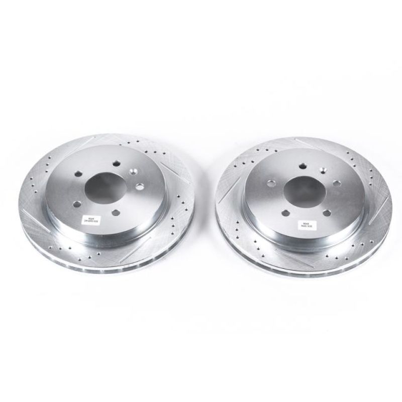 Power Stop 03-07 Cadillac CTS Rear Evolution Drilled & Slotted Rotors - Pair