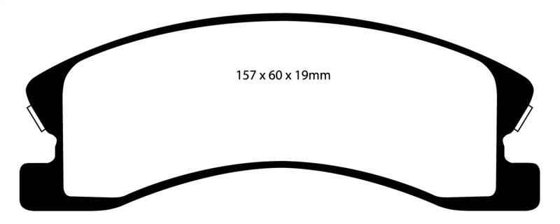 EBC 99-04 Jeep Grand Cherokee 4.0 (Akebono) Greenstuff Front Brake Pads