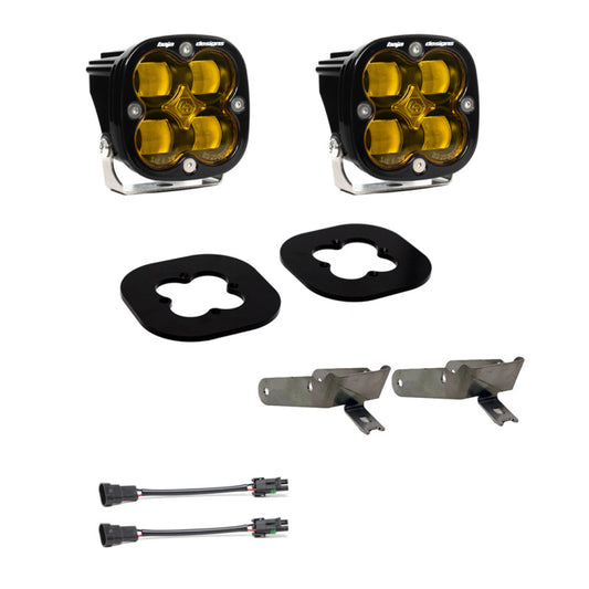 Baja Designs 11-16 Ford Super Duty Fog Pocket Kit - Amber