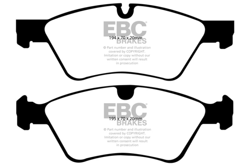 EBC 05-06 Mercedes-Benz G55 AMG 5.4 Supercharged Greenstuff Front Brake Pads