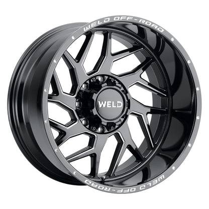 Weld Off-Road W117 22X12 Fulcrum 8X180 ET-44 BS4.75 Gloss Black MIL 124.3