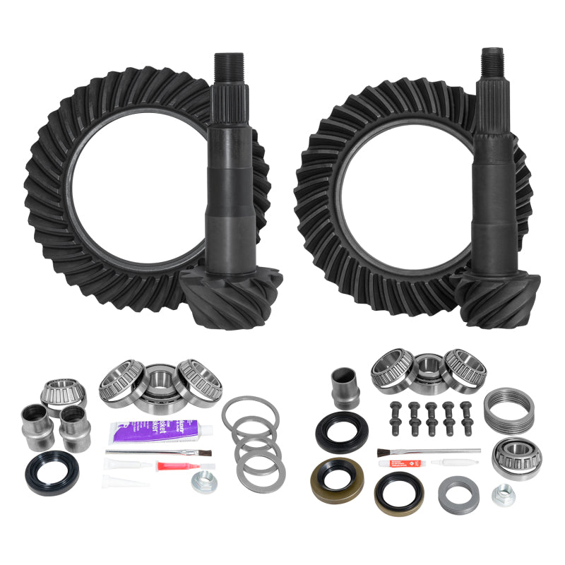 Yukon Ring & Pinion Gear Kit Front & Rear for Toyota 8.4/7.5R Diff (w/o Factory Locker) 4.88 Ratio