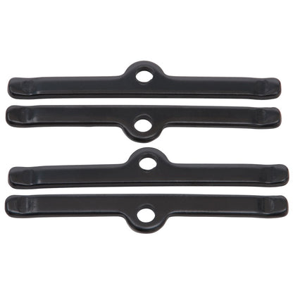 Edelbrock Vc Hold Down Tab Kit SBC 5In Long Steel Black Set of 4