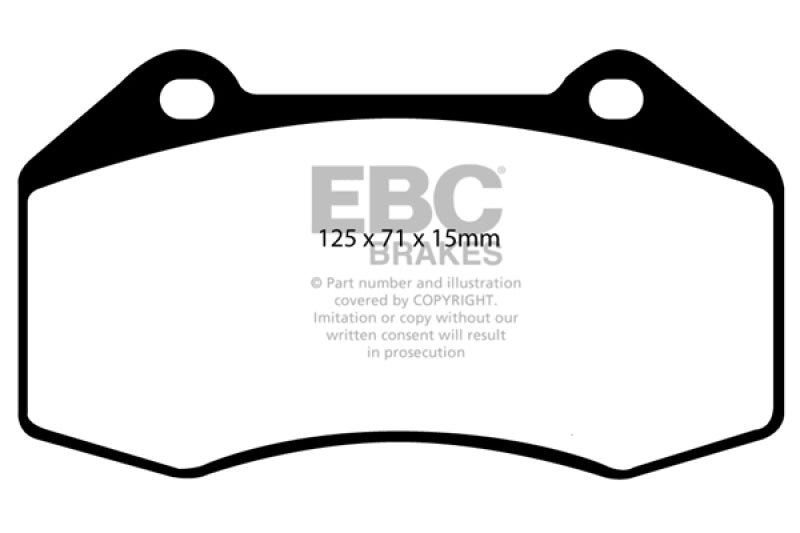 EBC 07-08 Chevrolet Cobalt 2.0 Supercharged (SS) Greenstuff Front Brake Pads