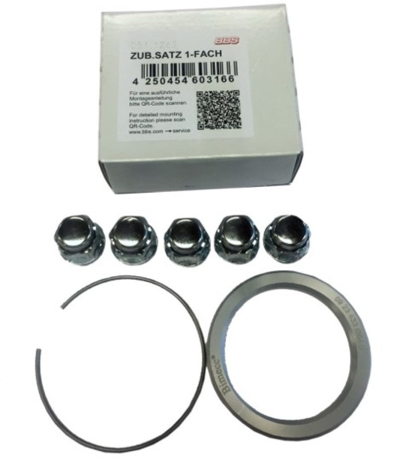 BBS PFS KIT - Jeep Cherokee - Includes 82mm OD - 71.4mm ID Ring / 82mm Clip / Lug Nuts