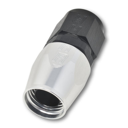 Russell Performance -16 AN Silver/Black Straight Full Flow Hose End