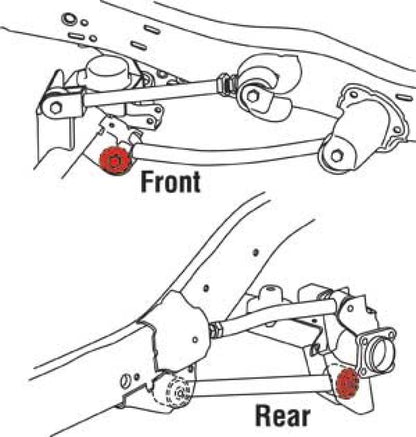 SPC Performance Front/Rear Lower Control Arm xAxis Joint Jeep 07-14 Wrangler / 93-98 Grand Cherokee