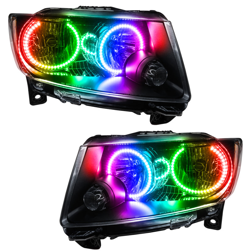 Oracle 11-13 Jeep Grand Cherokee SMD HL (Non-HID) - Chrome - ColorSHIFT