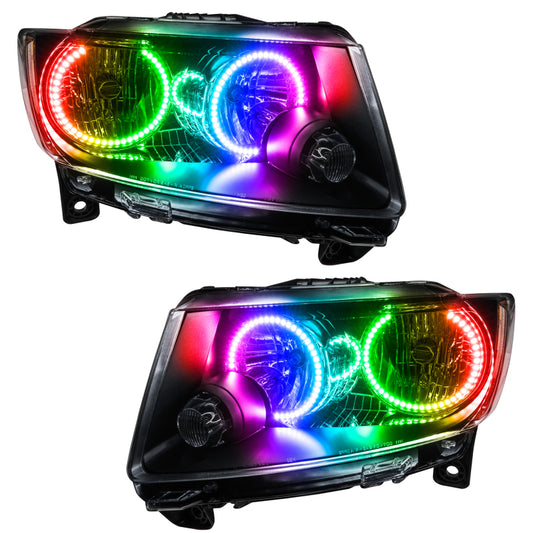 Oracle 11-13 Jeep Grand Cherokee SMD HL (Non-HID) - Chrome - ColorSHIFT w/o Controller NO RETURNS