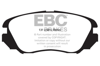 EBC 10+ Chevrolet Equinox 2.4 Greenstuff Front Brake Pads