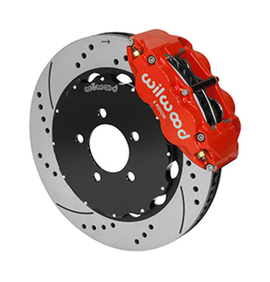 Wilwood Forged Narrow Superlite 6R Front Big Brake Kit 14.00in Red 03-11 Crown Victoria