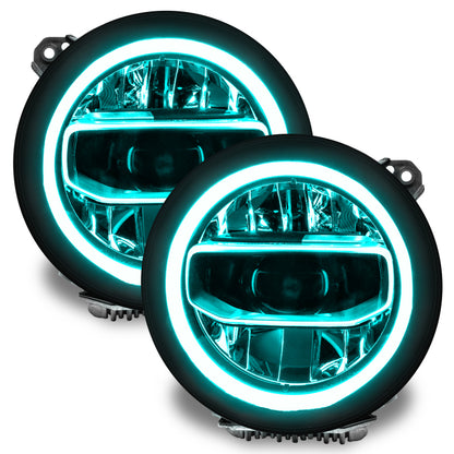 Oracle Jeep Wrangler JL/Gladiator JT RGB+W Headlight DRL Kit - ColorSHIFT w/o Controller