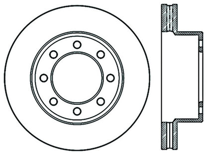 StopTech 09-12 Dodge Ram 2500 PU 2WD/4WD / 09-12 Ram 3500 PU 4WD Slotted Left Front CRYO Brake Roto