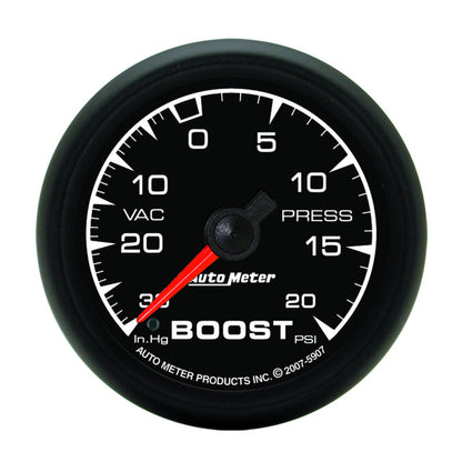 Autometer ES 52.4mm 30 In. HG/20 PSI Vacuum/Boost Gauge