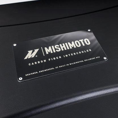 Mishimoto Universal Carbon Fiber Intercooler - Matte Tanks - 525mm Black Core - S-Flow - BL V-Band