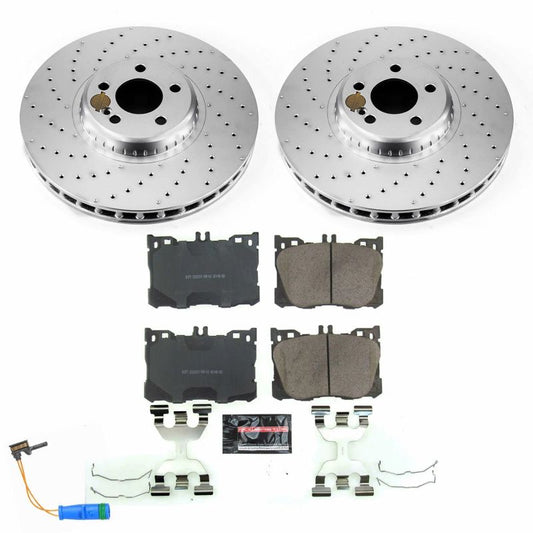 Power Stop 2018 Mercedes-Benz C43 AMG Front Z23 Evolution Sport Coated Brake Kit