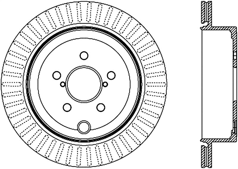 Stoptech 10 Subaru Legacy Rear CRYO-Stop Rotor