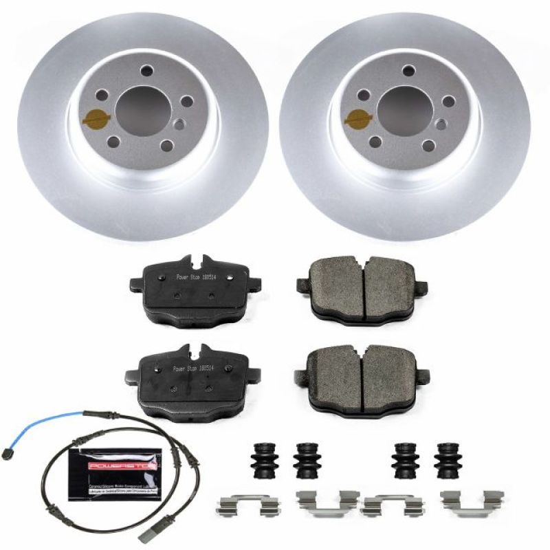 Power Stop 11-16 BMW 550i Rear Z23 Evolution Sport Coated Brake Kit