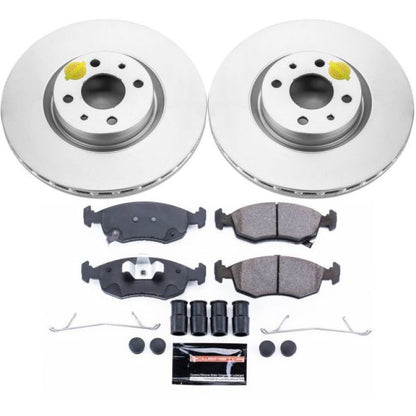 Power Stop 13-18 Fiat 500 Front Z23 Evolution Sport Coated Brake Kit