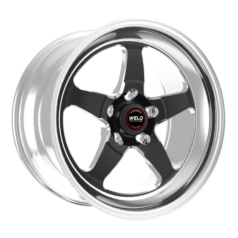 Weld S71 18x10 / 5x4.75 BP / 7.7in. BS Black Wheel (Medium Pad) - Non-Beadlock