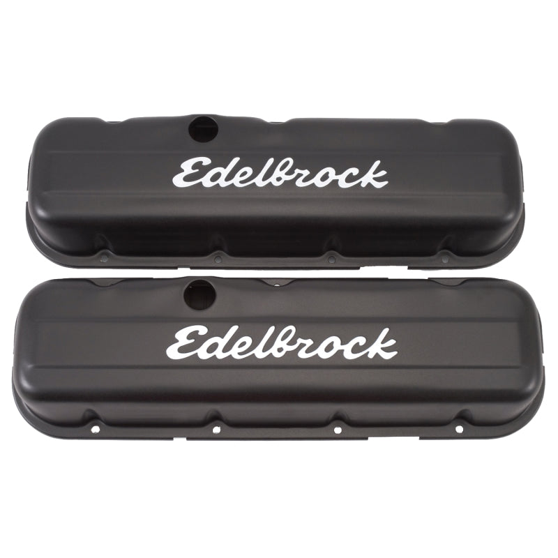 Edelbrock Valve Cover Signature Series Chevrolet 1965 and Later 396-502 V8 Low Black