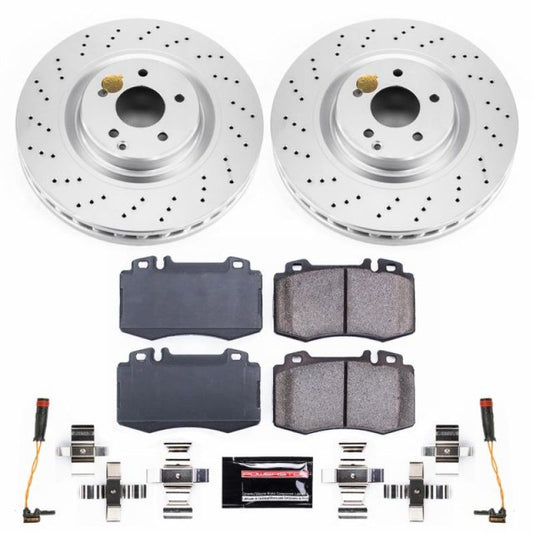 Power Stop 02-04 Mercedes-Benz C32 AMG Front Z23 Evolution Sport Coated Brake Kit