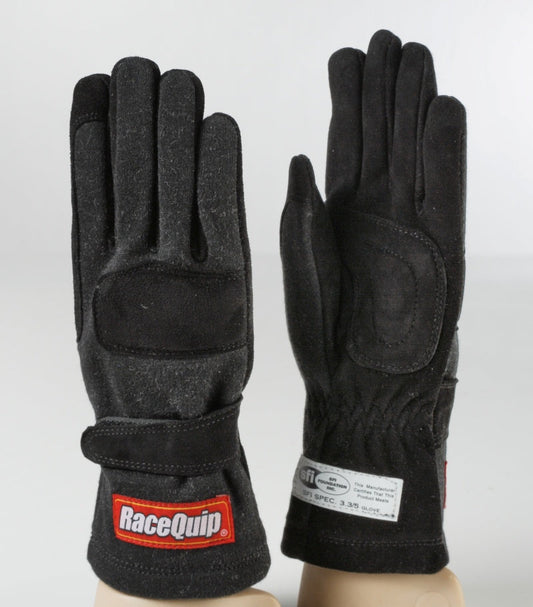 RaceQuip - Black 2-Layer SFI-5 Glove - Large