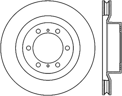 StopTech 15-17 Lexus GX Front Slotted Left Cryo Rotor