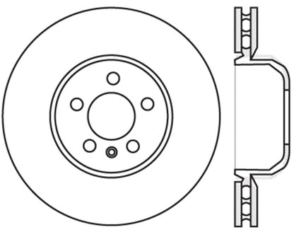 StopTech 12-18 BMW 650i Cryo Drilled Sport Right Front Rotor