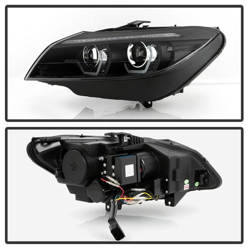 Spyder BMW Z4 09-13 Projector Headlights (Not Comp w Halogen) Black PRO-YD-BMWZ409HID-AFSSEQ-BK