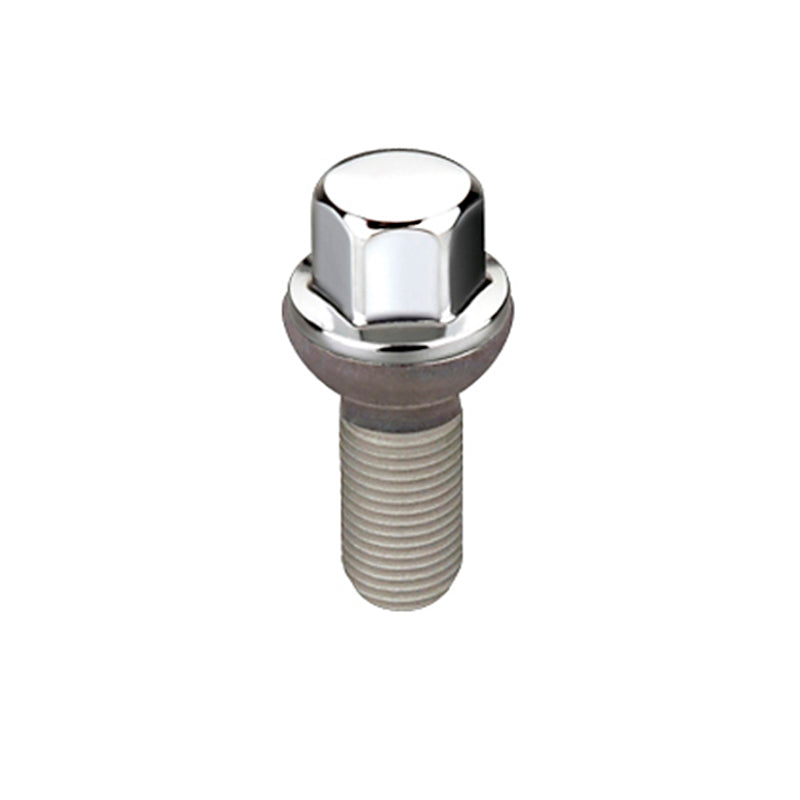 McGard Hex Lug Bolt (Radius Seat) M14X1.5 / 17mm Hex / 26.3mm Shank Length (Box of 50) - Chrome