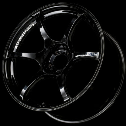 Advan RGIII 19x10.5 +25 5-114.3 Racing Gloss Black Wheel