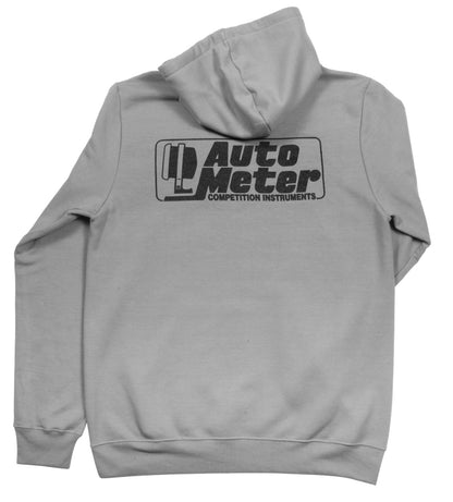 Autometer Gray Competition Pullover Hoodie - Adult Large