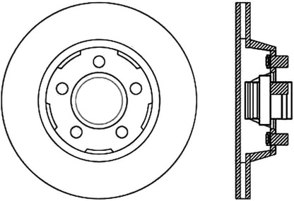 StopTech 64-67 Ford Mustang Cryo Slotted Front Left Sport Brake Rotor