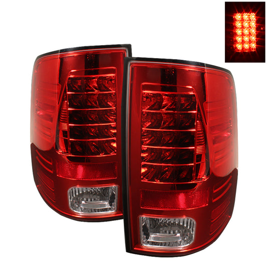 Spyder Dodge Ram 1500 09-14 LED Tail Lights Incandescen- Red Clear ALT-YD-DRAM09-LED-RC