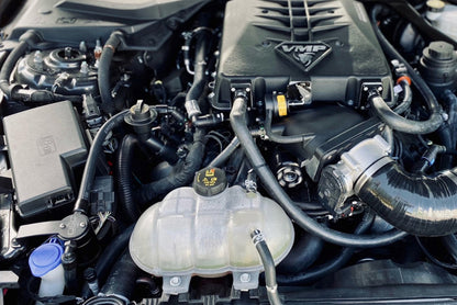J&L 15-23 Ford Mustang GT/15-20 Ford Mustang GT350 Passenger Side Oil Separator 3.0 - Black Anod